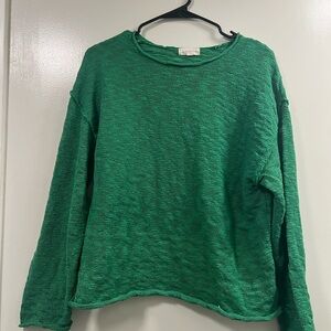 Promesa Emerald Green Textured Sweatshirt